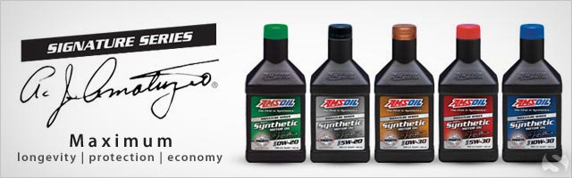 The Signature Series is AMSOIL's top-tier synthetic oil. It offers the maximum in longevity, protection, and economy. Protect your engine now! AMSOIL Signature Series Oil - Maximum longevity, protection, and economy.