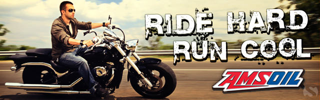 Get ready for summer with official AMSOIL synthetic motor oil for your motorcycle or Harley Davidson bike. Get ready for summer with official AMSOIL synthetic motor oil for your motorcycle or Harley Davidson bike.