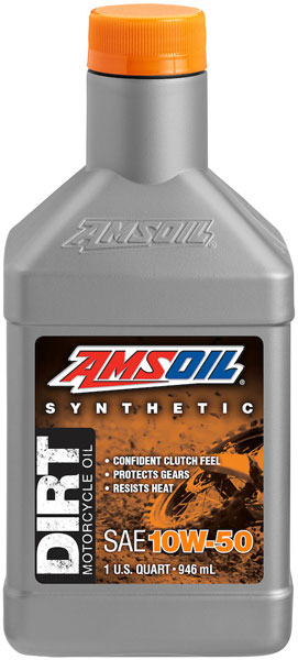 AMSOIL® 10W-50 Synthetic Dirt Bike Oil bottle