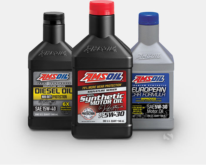 AMSOIL Synthetic Oil bottles