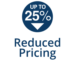 Up to 25% Off - Reduced Pricing