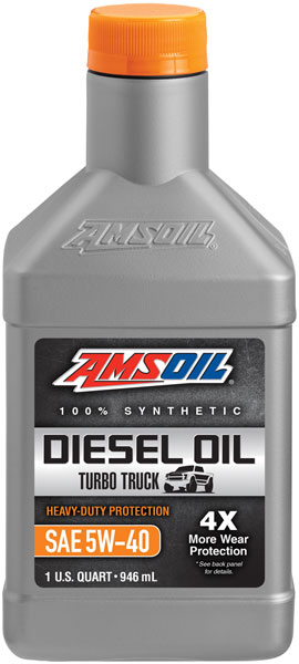 AMSOIL® 5W-40 Heavy-Duty Diesel Oil Bottle