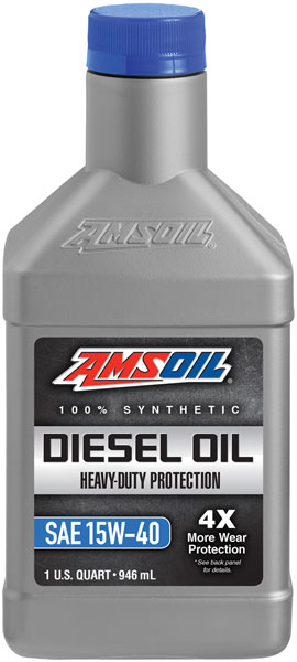 AMSOIL® 15W-40 Heavy-Duty Diesel Oil Bottle