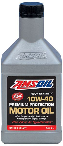 AMSOIL® 10W-40 Premium Protection Oil Bottle
