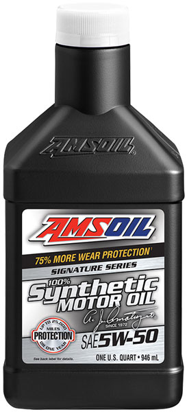 AMSOIL® 5W-50 Signature Series Oil bottle
