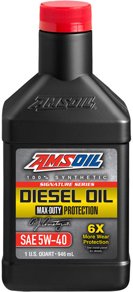 AMSOIL® 5W-40 Signature Diesel Oil Bottle