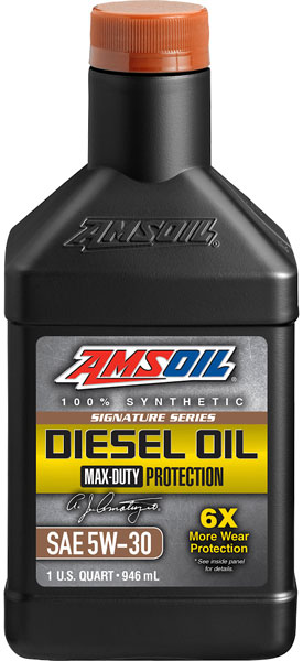 AMSOIL® 5W-30 Signature Series Diesel Oil Bottle