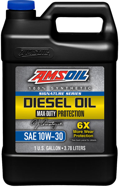 AMSOIL® 10W-30 Signature Max-Duty Diesel Oil Bottle