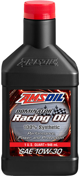 AMSOIL® 10W-30 DOMINATOR® Racing Oil Bottle