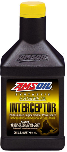 AMSOIL® INTERCEPTOR® Synthetic 2-Stroke Oil bottle