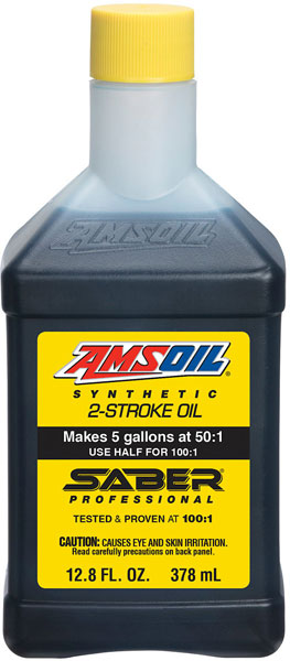 AMSOIL® SABER® Professional Synthetic 2-Stroke Oil bottle