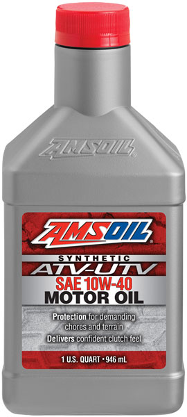 AMSOIL® 10W-40 Synthetic ATV/UTV Motor Oil bottle