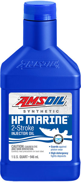 AMSOIL® HP Marine Synthetic 2-Stroke Oil bottle
