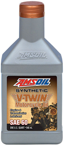 AMSOIL® SAE 60 Synthetic V-Twin Oil bottle
