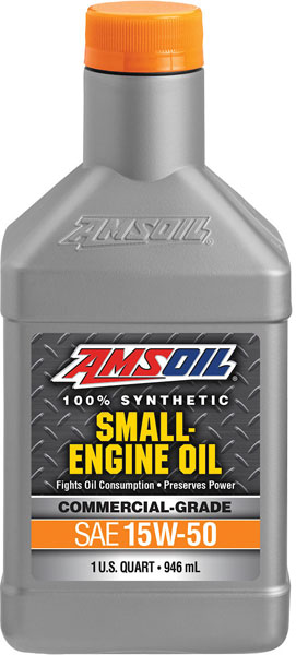 AMSOIL® 15W-50 Synthetic Small Engine Oil bottle