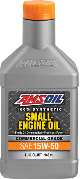 AMSOIL® 15W-50 Synthetic Small Engine Oil bottle